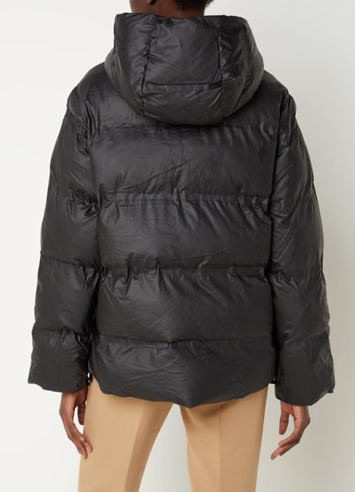 Neo Noir Fox puffer jack met afneembare capuchon - achterkant 4 zwart