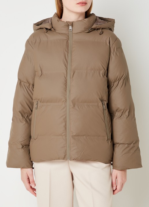 Neo Noir Fox puffer jack met afneembare capuchon - detail 2 bruin