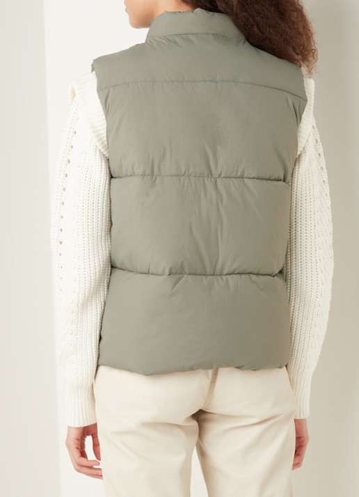 Neo Noir Frankie gewatteerde bodywarmer met steekzakken - achterkant 2 grijs