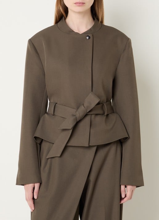 Neo Noir Kailyn blazer met ceintuur