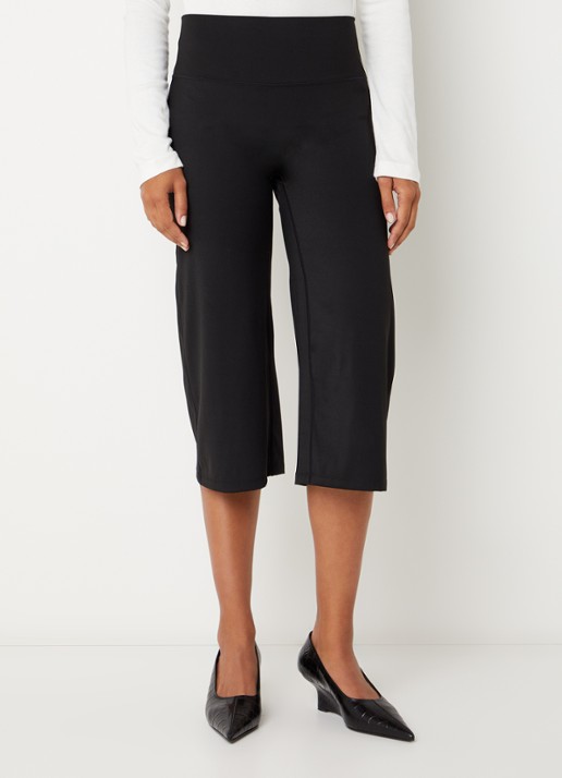 Neo Noir Lauri high waist straight fit korte broek met stretch