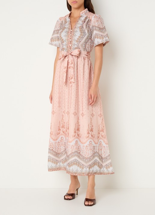 Neo Noir Moviana maxi jurk met grafische print