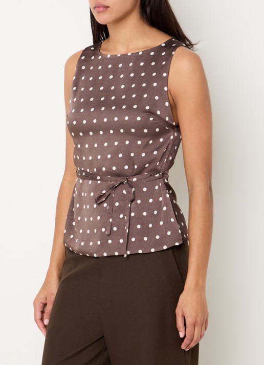 Neo Noir Nassa top met print