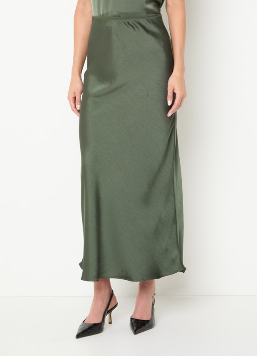Neo Noir Vicky maxi rok van satijn