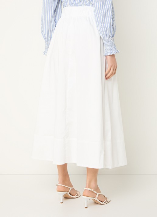 Neo Noir Yara midi rok  - achterkant 3 wit