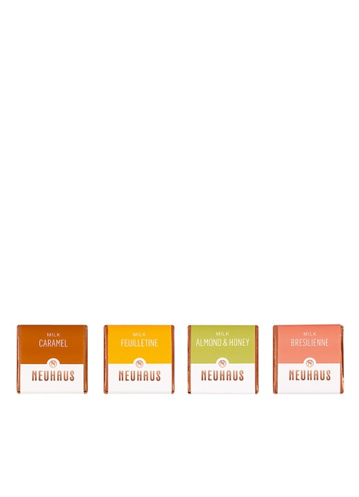 Neuhaus Carré Crunchy box chocoladerepen 40 stuks - detail 3 multicolor