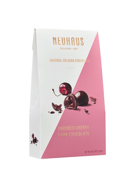 Neuhaus Choc Moments kersen met chocolade 120 gram - voorkant undefined