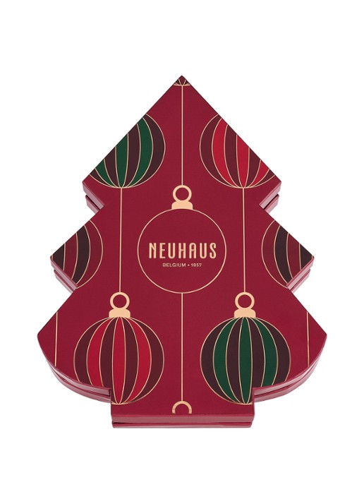 Neuhaus Kerstboom chocolade bonbons in geschenkverpakking 16 stuks