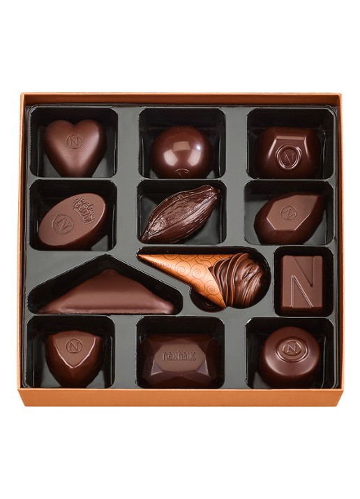 Neuhaus Pure chocolade bonbons 12 stuks - achterkant 3 undefined