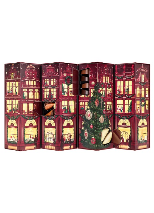 Neuhaus Sharing Adventskalender gevuld met chocolade bonbons 78 stuks - detail 3 rood
