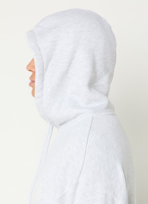 New Amsterdam Surf Association Chop hoodie met logoborduring - detail 5 grijsmele