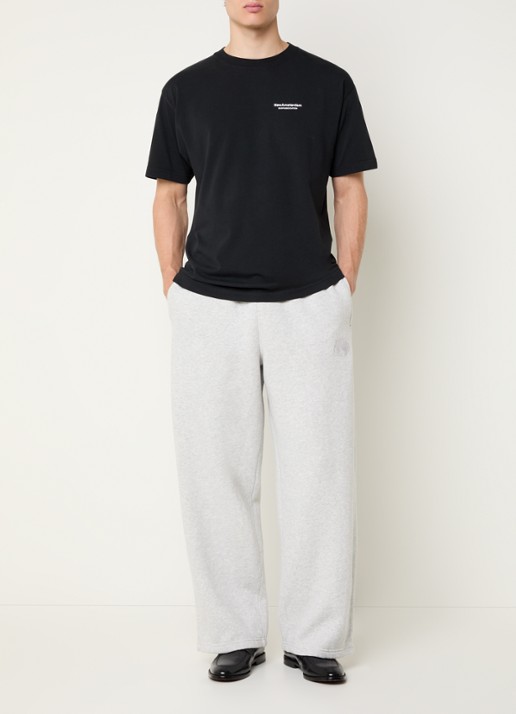 New Amsterdam Surf Association Chop loose fit joggingbroek met steekzakken - voorkant 2 grijsmele