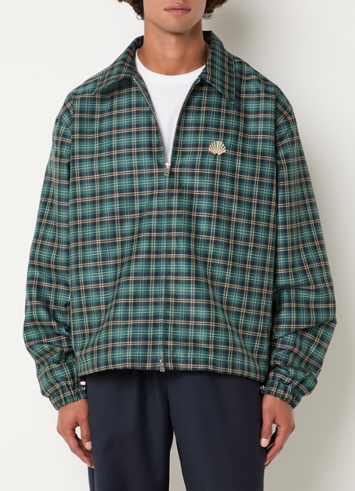 New Amsterdam Surf Association Coach jack met logo- en backprint - detail groen