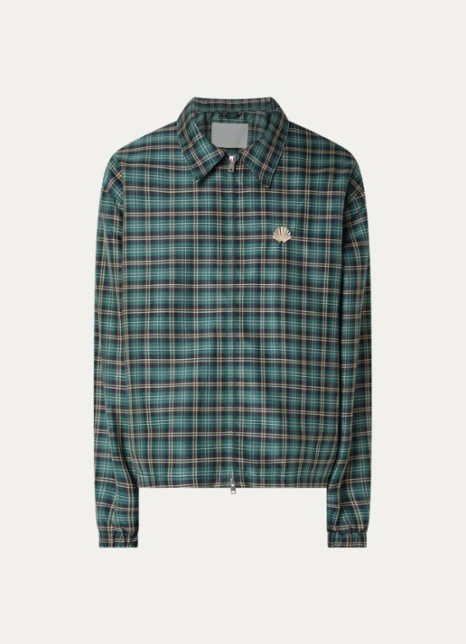 New Amsterdam Surf Association Coach jack met logo- en backprint - voorkant 2 groen