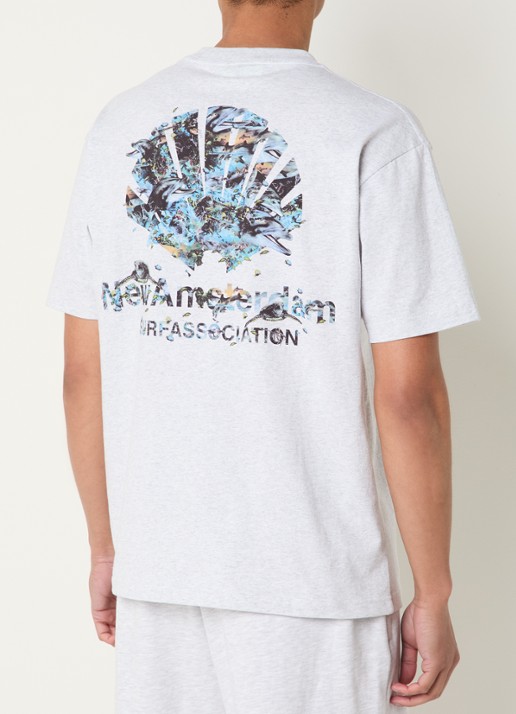 New Amsterdam Surf Association Dolphin T-shirt met logo- en backprint
