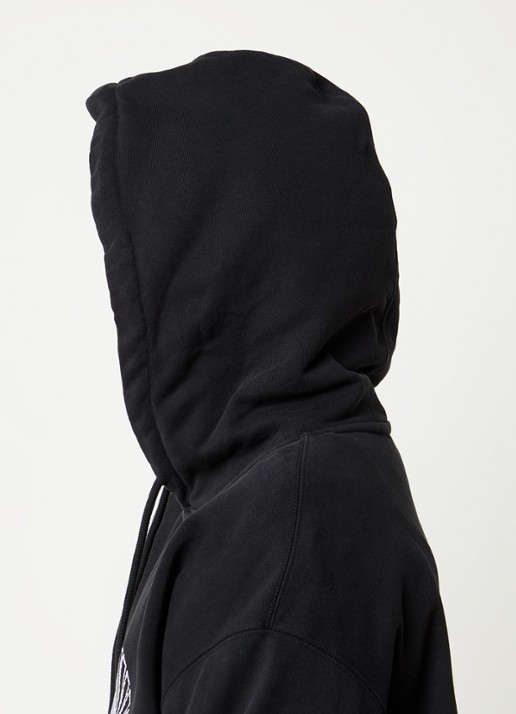 New Amsterdam Surf Association Hoodie met logo- en backprint - detail 3 zwart