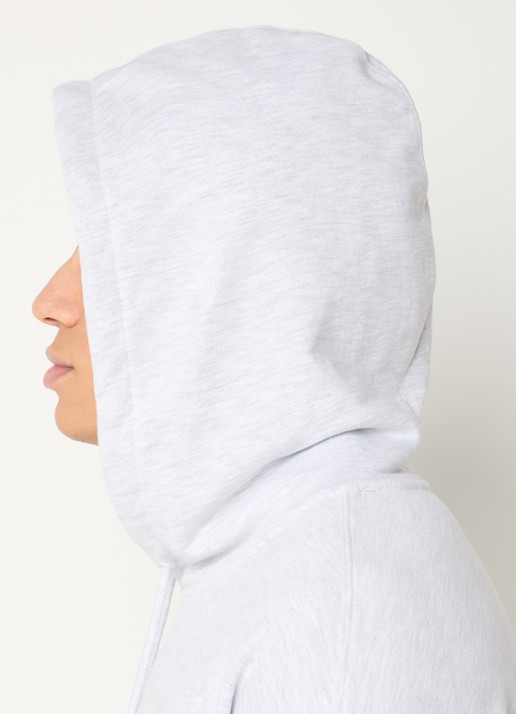 New Amsterdam Surf Association Hoodie met logo- en backprint - detail 4 grijsmele
