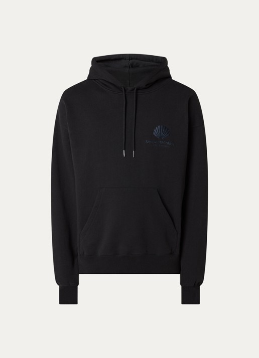New Amsterdam Surf Association Hoodie met logoborduring - voorkant 2 zwart