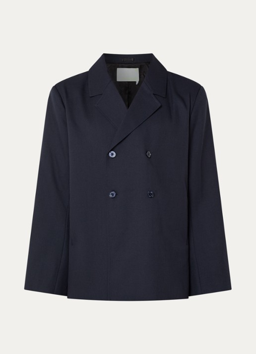 New Amsterdam Surf Association Regular fit colbert met steekzakken - voorkant 2 donkerblauw