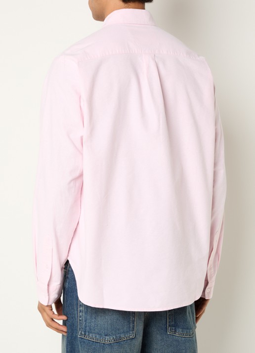 New Amsterdam Surf Association Regular fit overhemd met logoborduring  - achterkant 3 roze