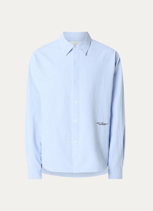 New Amsterdam Surf Association Regular fit overhemd met logoborduring