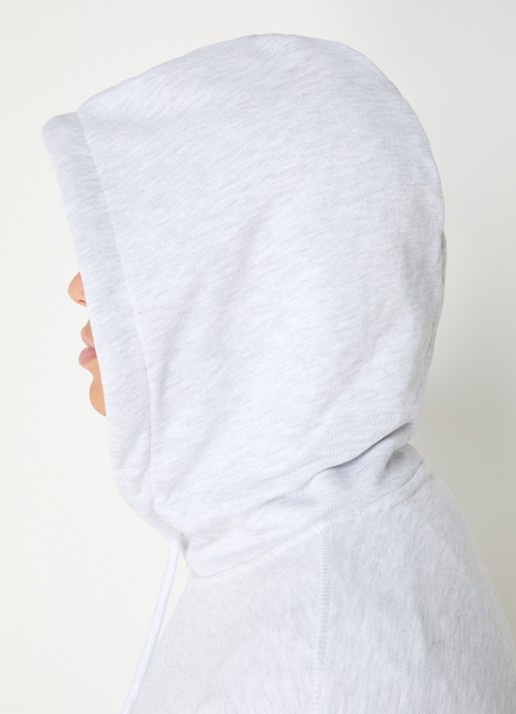 New Amsterdam Surf Association Sprayed hoodie met logo- en backprint - detail 2 grijs
