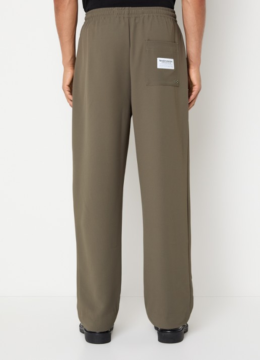 New Amsterdam Surf Association Straight fit chino met steekzakken - achterkant lichtbruin