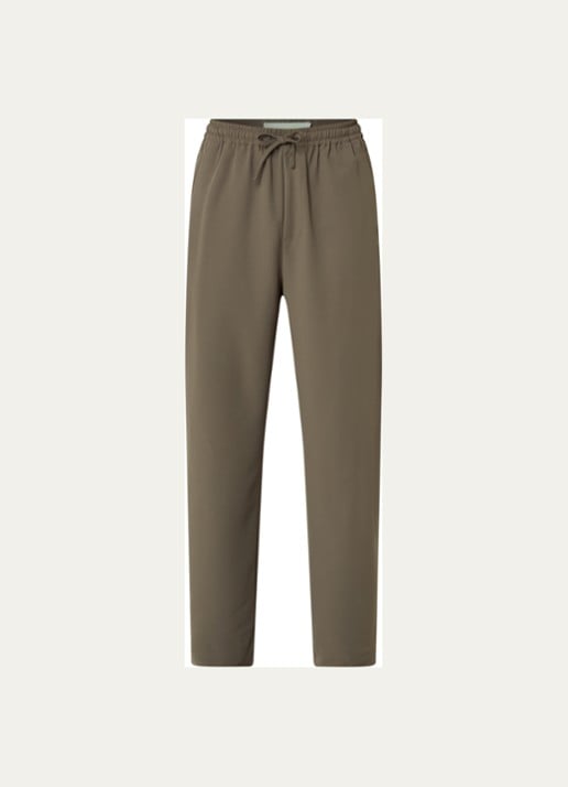 New Amsterdam Surf Association Straight fit chino met steekzakken - voorkant 2 lichtbruin