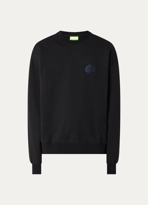 New Amsterdam Surf Association Sweater met logo- en backprint - voorkant zwart