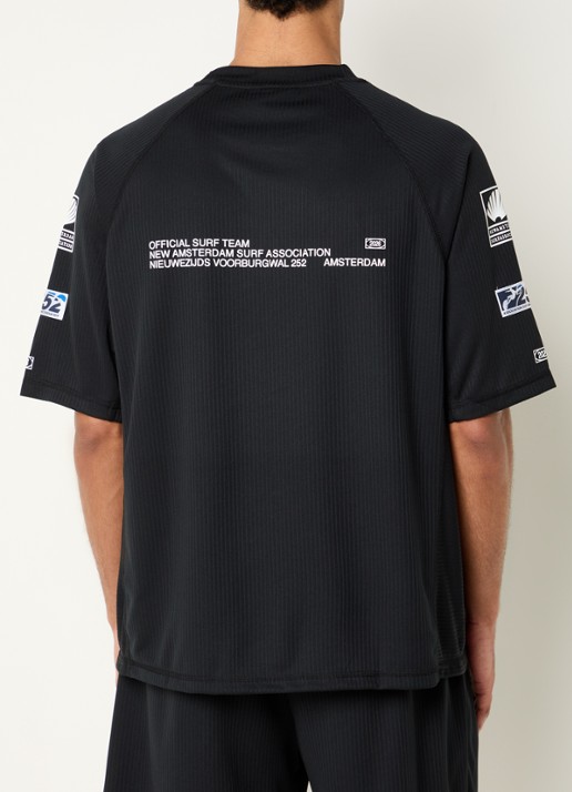 New Amsterdam Surf Association T-shirt met logo- en backprint