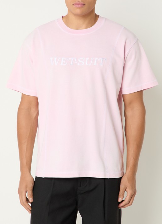 New Amsterdam Surf Association Wet-Suit T-shirt van piqué katoen