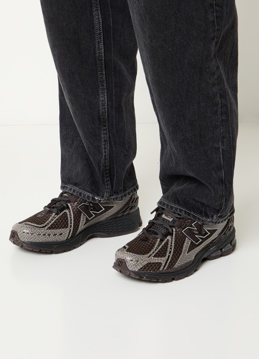 New Balance 1906 sneaker met mesh details - voorkant 5 donkerbruin