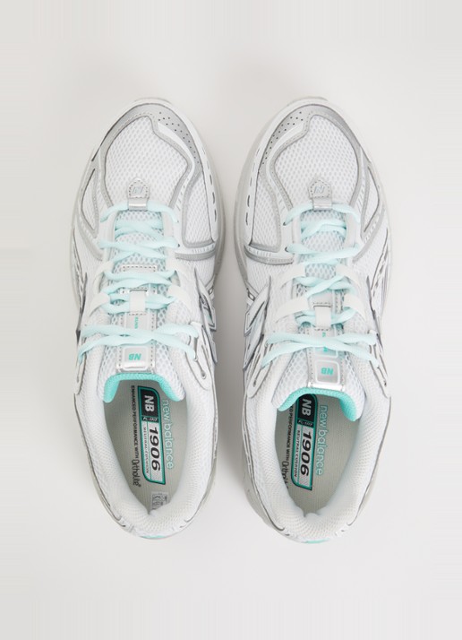 New Balance 1906 sneaker van mesh met metallic details - detail 3 gebroken wit