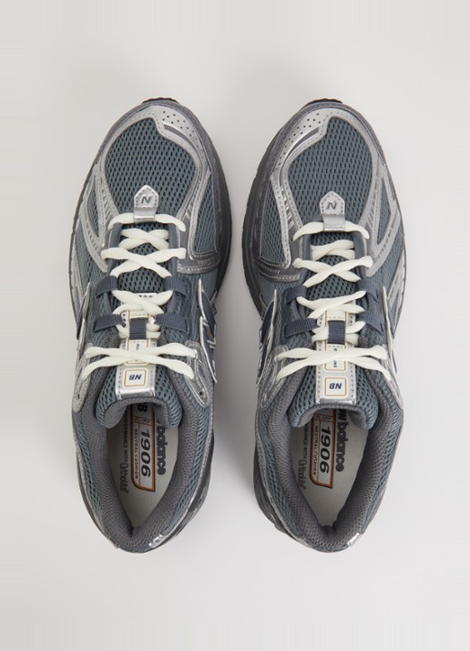 New Balance 1906 sneaker van mesh met metallic details - detail 2 blauwgrijs