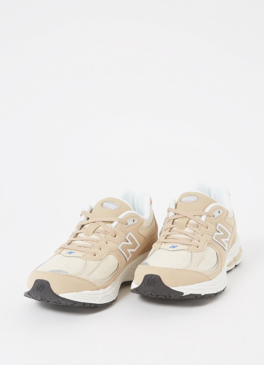 New Balance 2002R sneaker met suède en leren details - voorkant 2 beige