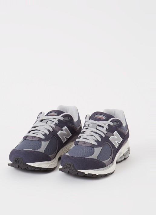 New Balance 2002R sneaker van suède met mesh details  - detail 2 blauw