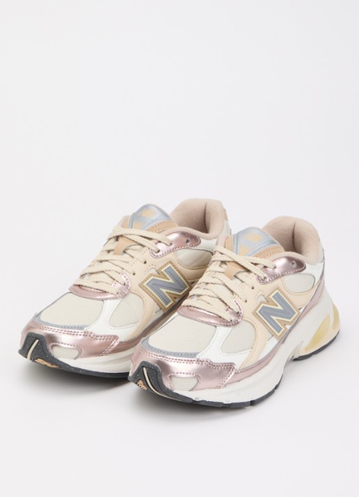 New Balance 2010 sneaker met mesh details - detail 2 beige