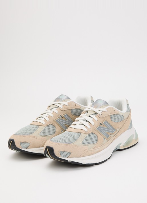 New Balance 2010 sneaker van mesh met suède details - detail 3 beige
