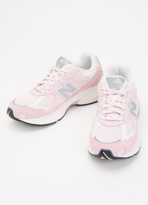 New Balance 2010 sneaker van mesh met suède details - detail lichtroze