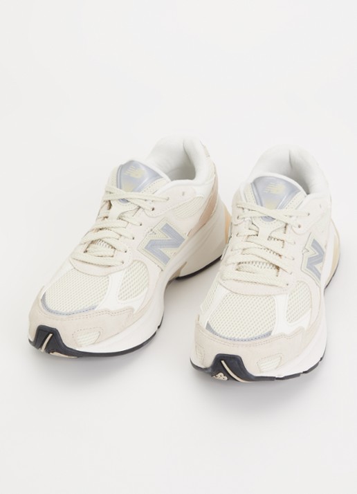 New Balance 2010 sneaker van mesh met suède details - detail creme