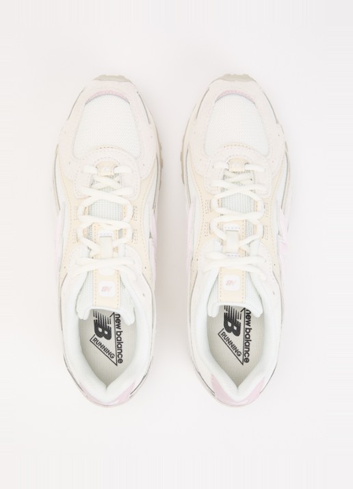 New Balance 204L sneaker van mesh met details van suède - detail 3 gebroken wit