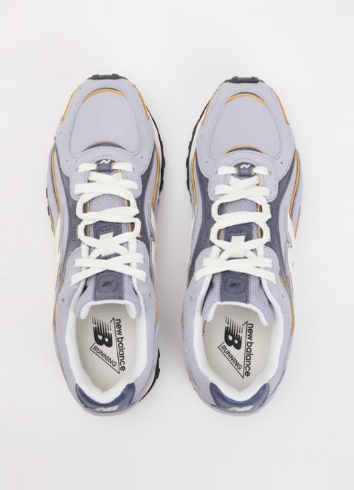 New Balance 204L sneaker van suède met leren details - detail 2 lavendel