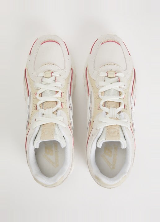 New Balance 204L sneaker van suède met leren details - detail 2 creme