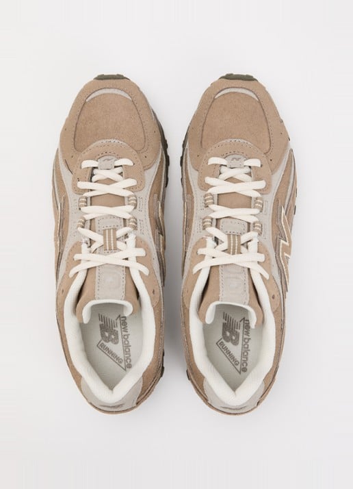 New Balance 204L sneaker van suède - detail 3 lichtbruin