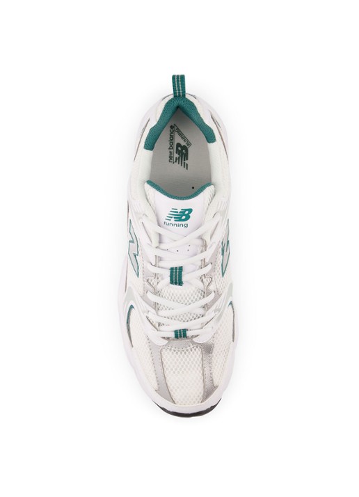 New Balance 530 sneaker met leren details - detail 4 groen