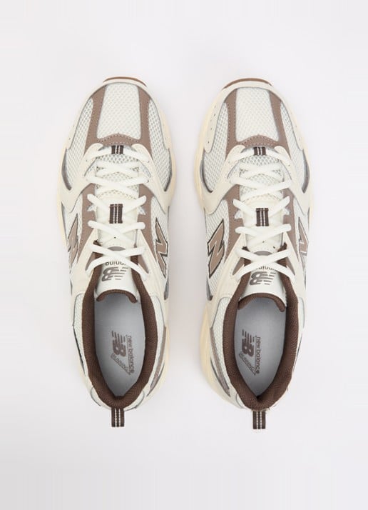 New Balance 530 sneaker met mesh details - detail 2 lichtbruin
