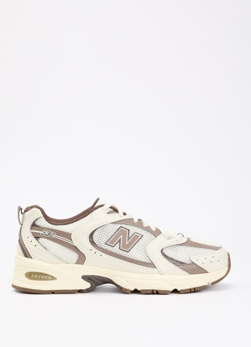 New Balance 530 sneaker met mesh details - voorkant 4 lichtbruin