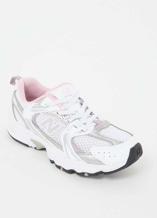 New Balance 530 sneaker met mesh details - voorkant lichtroze