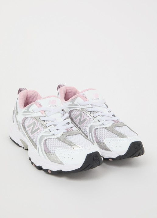 New Balance 530 sneaker met mesh details - voorkant 2 lichtroze