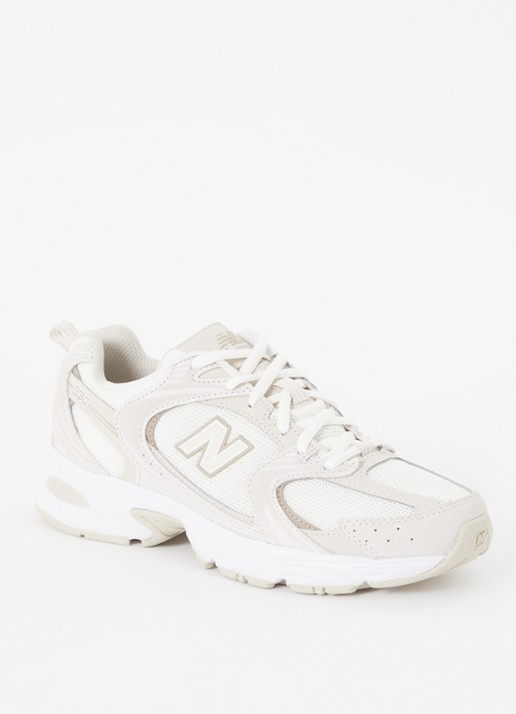 New Balance 530 sneaker met suède details - voorkant 5 beige